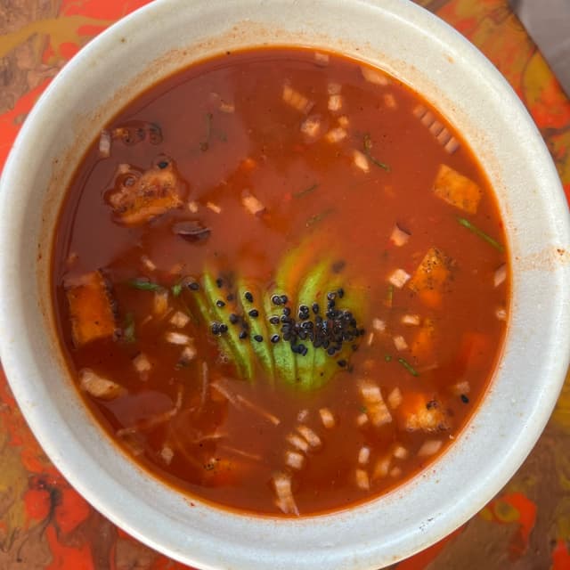 「Pozole de hongos」の料理の写真