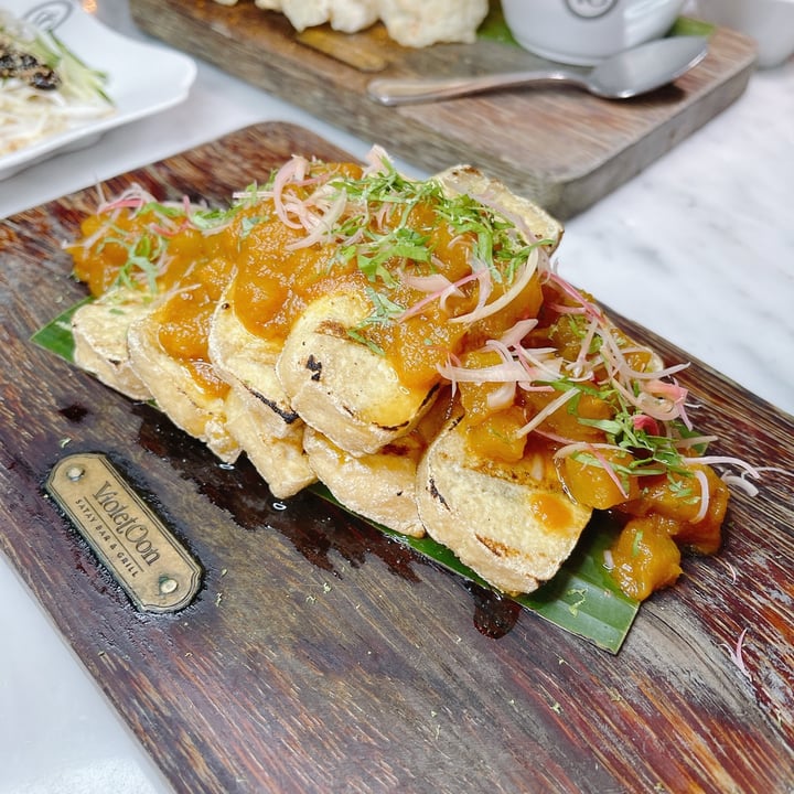photo of Violet Oon Satay Bar & Grill Garam Assam Tau Kwa with Pineapple and Pink Flower Ginger shared by @veggiexplorer on  23 Jan 2021 - review