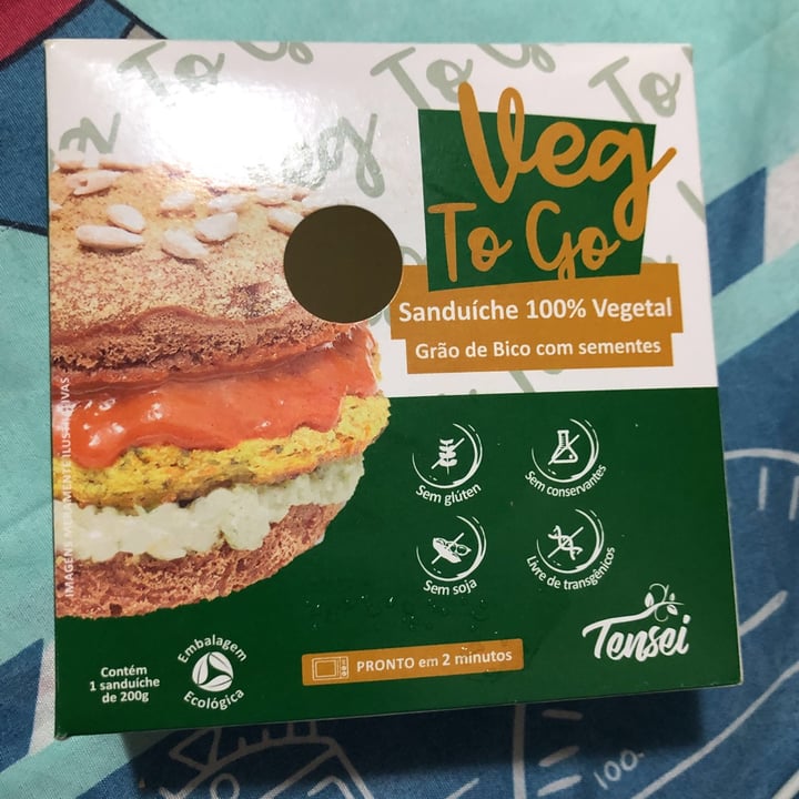 photo of Tensei Sanduiche Vegetal Grão De Bico Com Sementes shared by @vaniachocho on  20 Aug 2021 - review