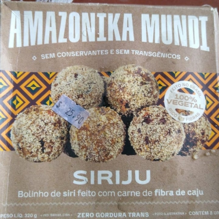 photo of Amazonika mundi Siriju - Bolinho de Siri Vegano shared by @anacristinapereira on  01 Nov 2022 - review