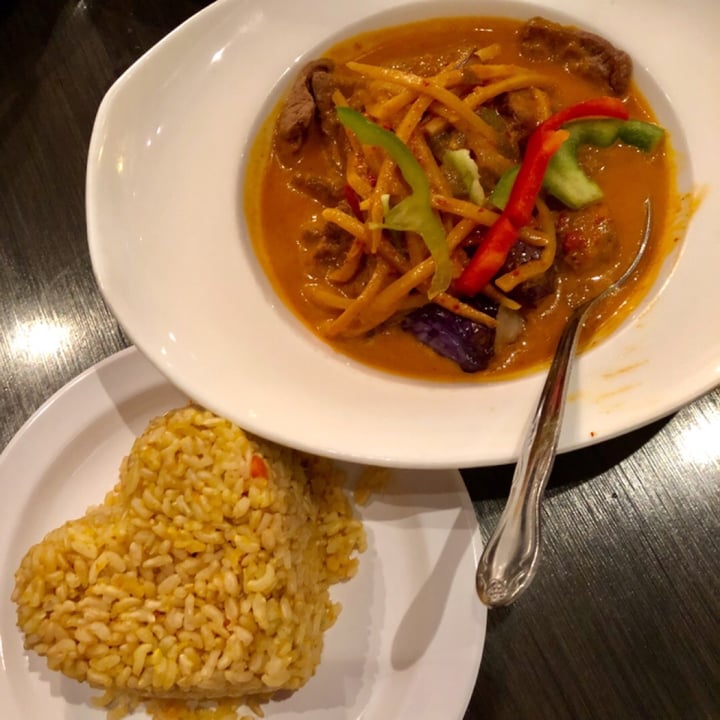 photo of Plumeria Vegetarian Restaurant Red Curry shared by @veganjingling on  12 Jul 2019 - review