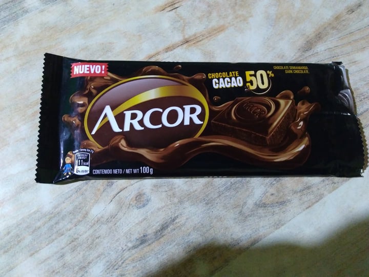 photo of Arcor Chocolate 50% Cacao shared by @vegila on  28 Aug 2021 - review