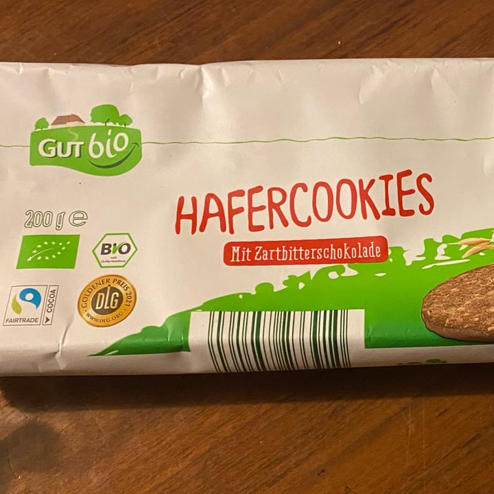 photo of GutBio Hafer-Cookies mit Zartbitterschokolade shared by @whatthefuck on  24 Aug 2022 - review