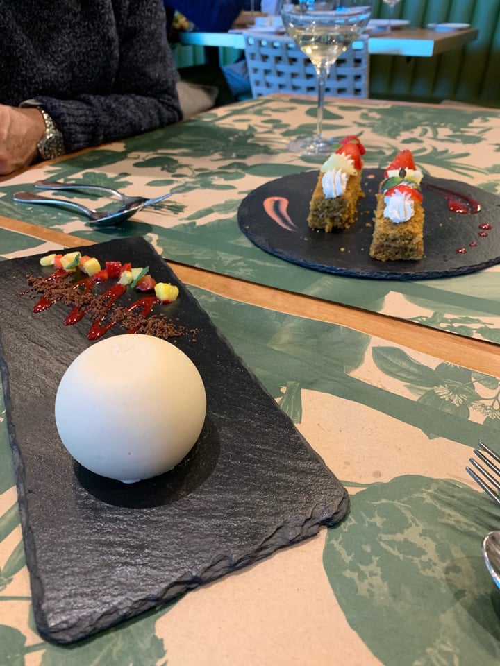photo of Restaurant Bidasoa Esfera Vegana y Carrot Cake Vegano shared by @monimassaro on  03 Jul 2019 - review