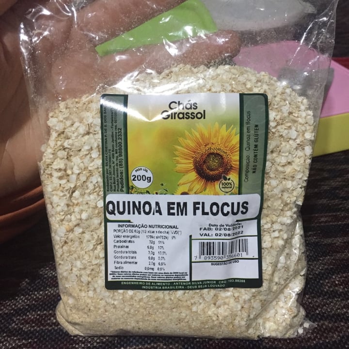 photo of Chás girassol Quinoa Em Flocos shared by @maghally on  26 Sep 2021 - review