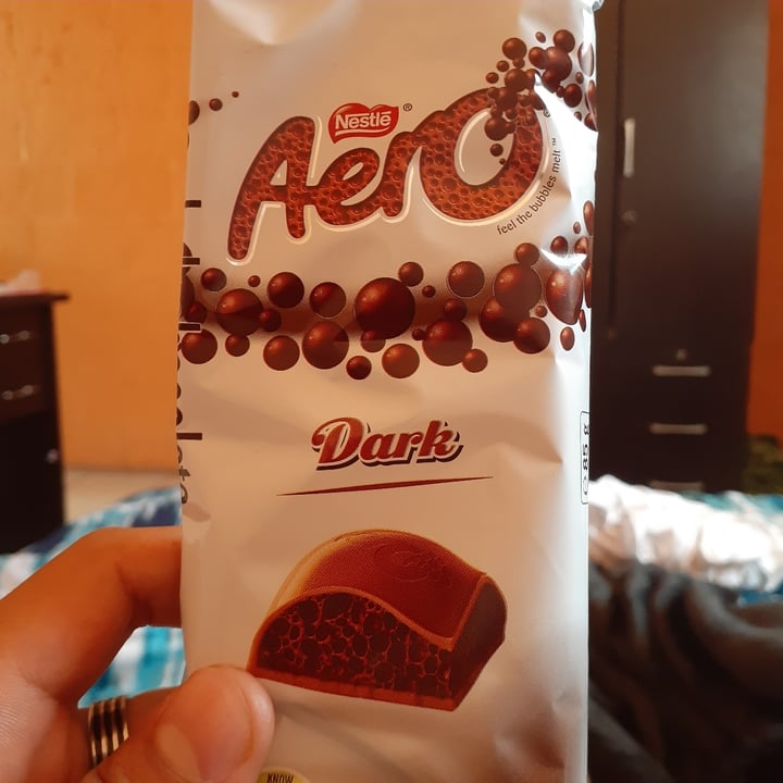 photo of Nestlé Aero Dark Chocolate shared by @vegancheez on  20 Dec 2020 - review