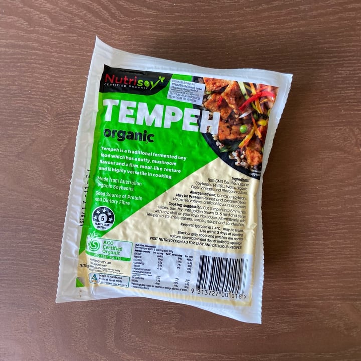 photo of Nutrisoy Tempeh Organic shared by @dafnelately on  22 Oct 2021 - review