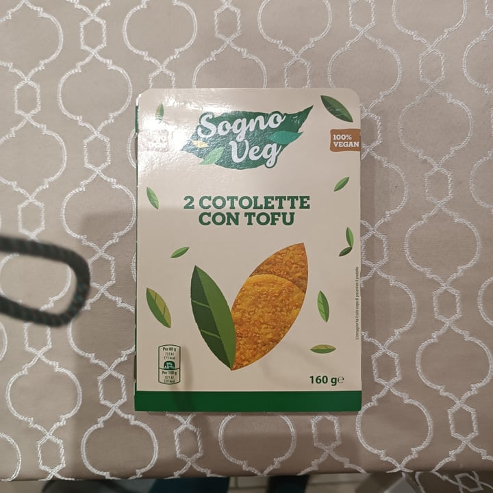 photo of Sogno veg 2 Cotolette Con Tofu shared by @giadab on  06 Oct 2022 - review