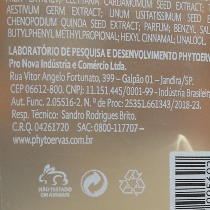 photo of Phytoervas Sabonete líquido shared by @edoliver on  07 May 2022 - review