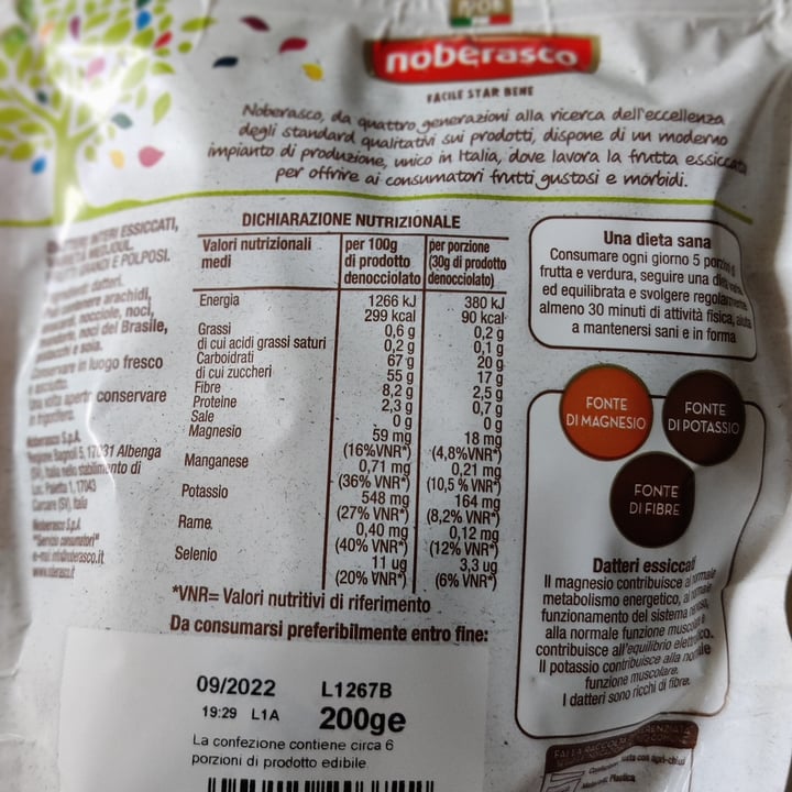 review photo of Noberasco Datteri Disidratati shared by @mivegan on 02 Dec 2021 - review