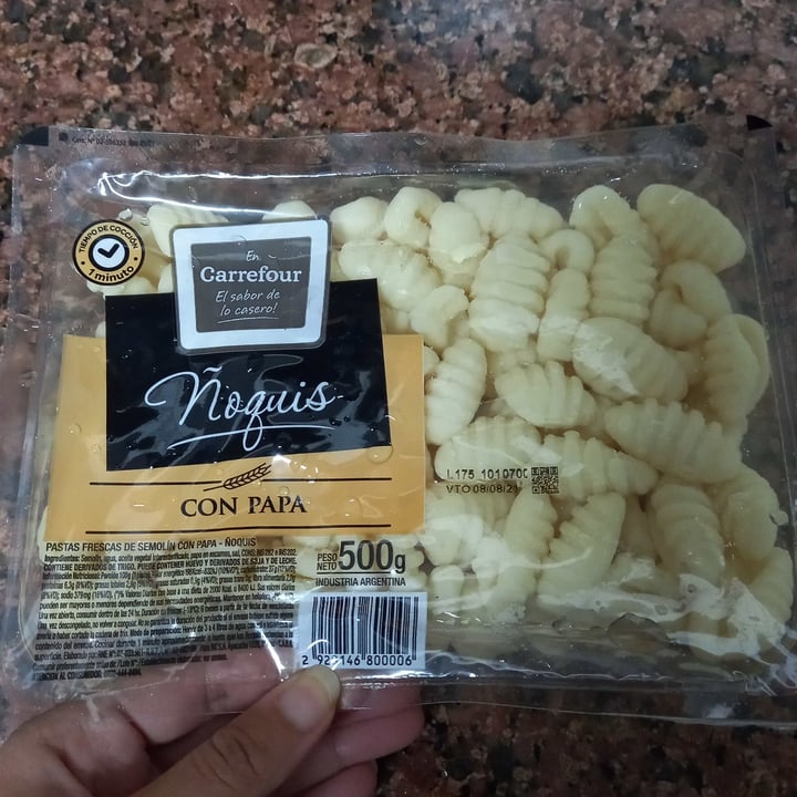 photo of Carrefour Ñoquis con papa shared by @00claribel on  30 Jul 2021 - review