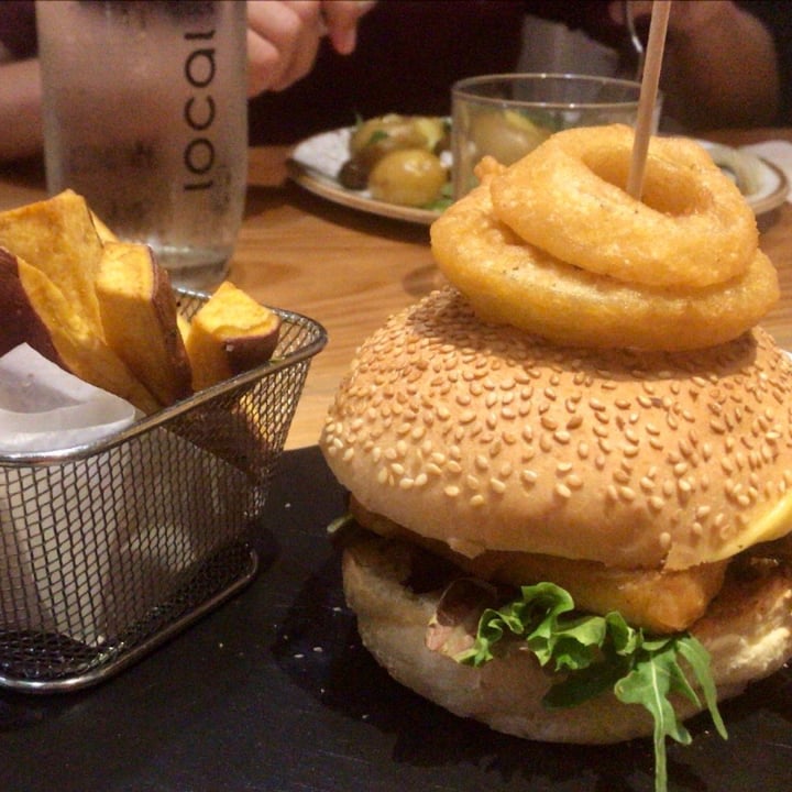 photo of Ao 26 - Vegan food project Fried tofu burger and sweet potato fries shared by @vegandumbo on  13 Jun 2020 - review