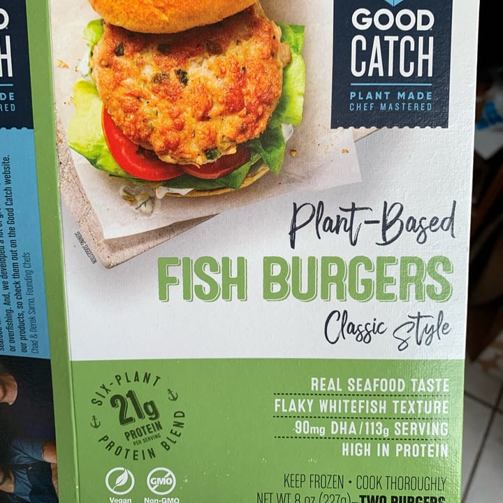 photo of Good Catch Plant-based Fishless Burgers Classic Style shared by @veghui on  12 Oct 2021 - review