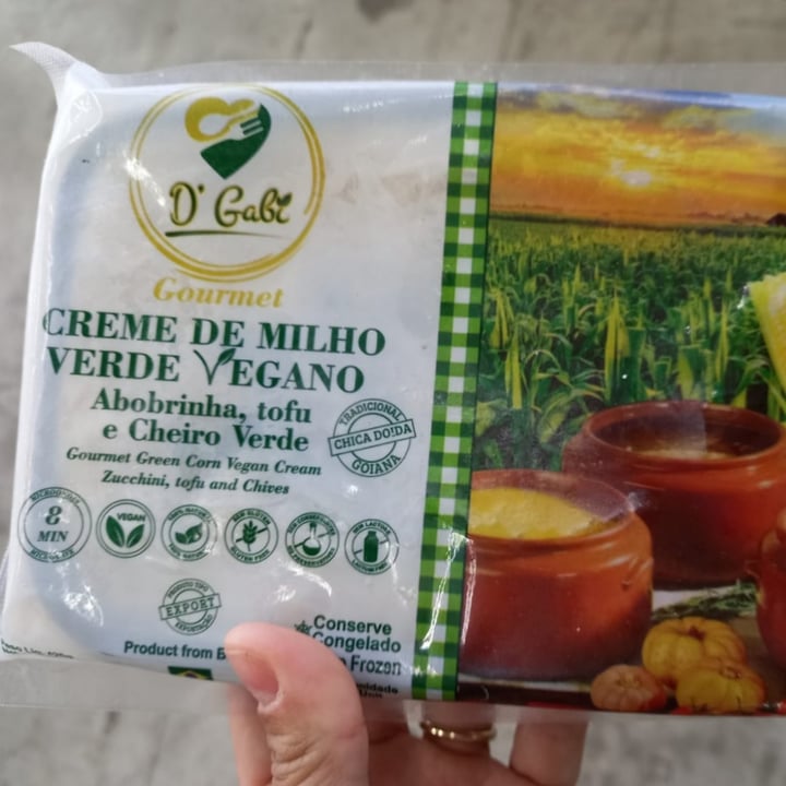 photo of D' Gabi Creme de milho vegano shared by @ricardochahine on  13 Jul 2021 - review