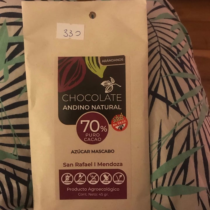 photo of Chocolate Andino Natural Chocolate 70% Puro Cacao shared by @mariacp on  25 Apr 2021 - review