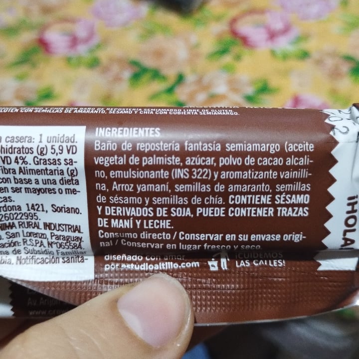 photo of Crowie Barrita de Arroz de Chocolate shared by @nazarenamorello on  10 Jul 2022 - review