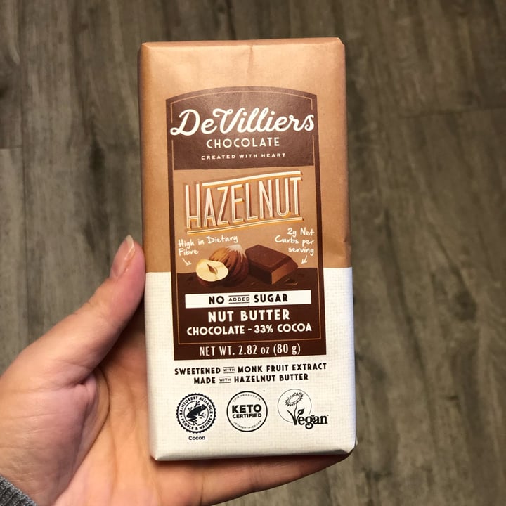 photo of De Villiers Chocolate Hazelnut shared by @lenicpretorius on  02 Oct 2021 - review