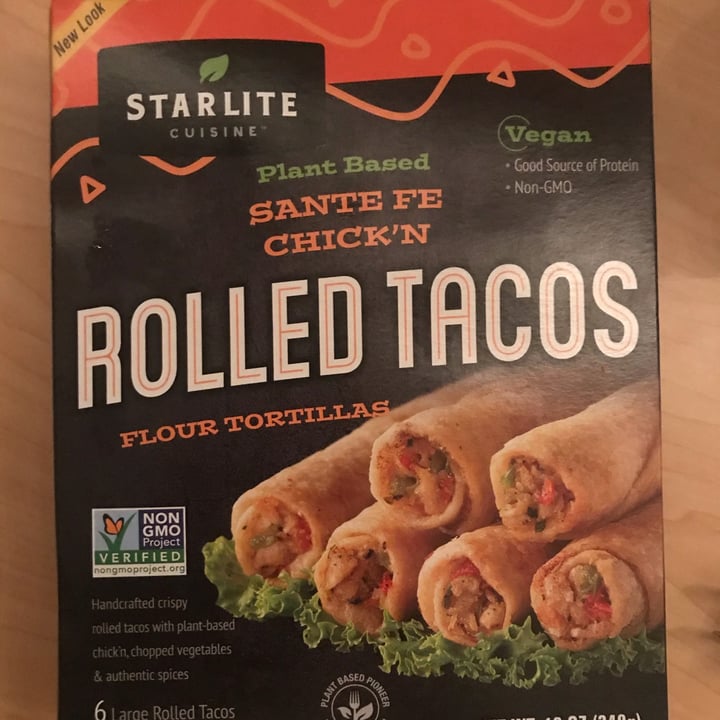 review photo of Starlite Cuisine Vegan “Sante Fe Style” Rolled Tacos shared by @lakoalabooty on 03 Oct 2021 - review
