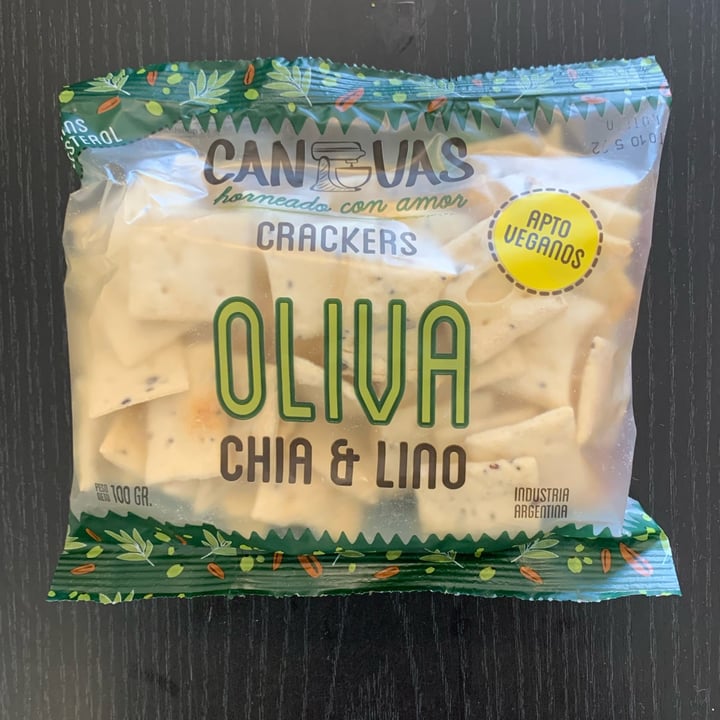 photo of Canvas Crackers De Oliva Chía Y Lino shared by @lisiares on  25 Feb 2022 - review
