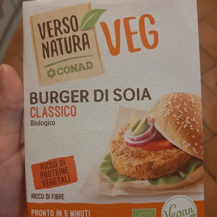 photo of Verso Natura Conad Veg Burger di soia classico shared by @marialetizia on  01 Aug 2021 - review