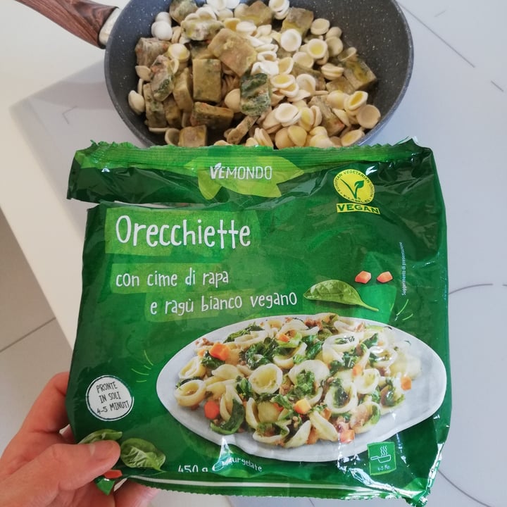 review photo of Vemondo Orecchiette Cime di rapa e ragù vegano shared by @emanuelepascuzzo on 28 Mar 2022 - review