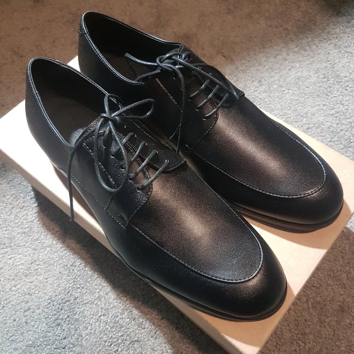 photo of Vincente Verde 'Vernazza' Vegan Leather Oxford - Black shared by @rykketystykks on  10 Sep 2022 - review