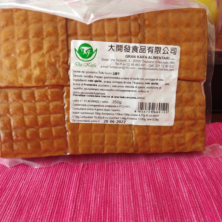 review photo of Gran Kaifa Alimentari srl Tofu scuro shared by @teda on 10 May 2022 - review