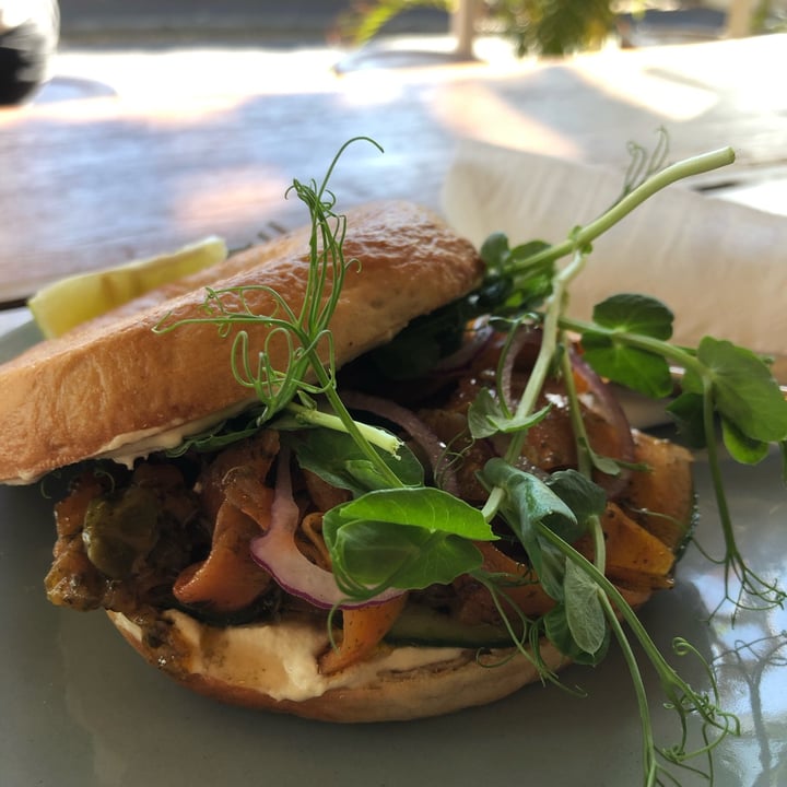 photo of Nourish'd Café & Juicery Sultry salmxn bagel shared by @mothercitymatt on  28 Sep 2021 - review