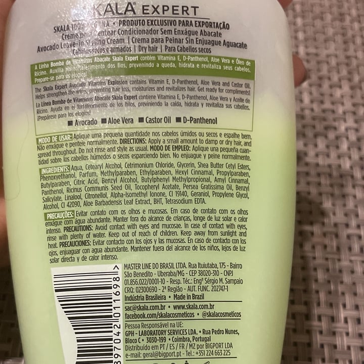 review photo of Skala Creme para pentear de Abacate shared by @dianatrindade on 10 May 2022 - review