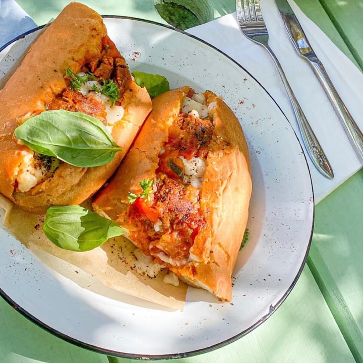 review photo of Grumpy & Runt | Little Deli & Donuts Meatless Meatball Sub shared by @mrshesterman on 25 Nov 2020 - review