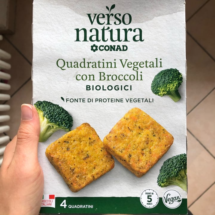 photo of Conad Verso Natura Quadratini Vegetali Con Broccoli shared by @irenerass on  15 Dec 2022 - review