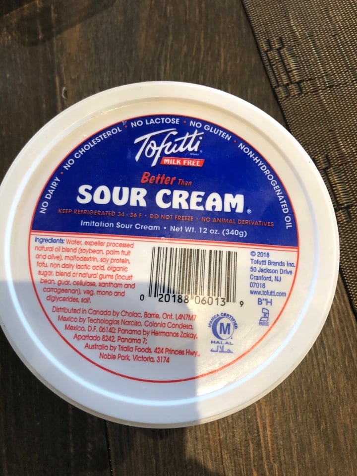 photo of Tofutti Better than Sour Cream shared by @salcastillo on  12 Apr 2020 - review