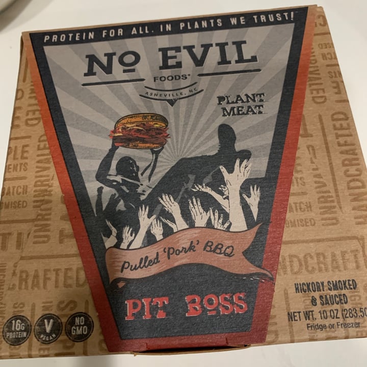 photo of No Evil Foods Pulled Pork BBQ shared by @anabella7 on  29 Apr 2020 - review