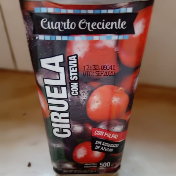 review photo of Cuarto Creciente Jugó de ciruela con stevia shared by @regivegana on 11 Aug 2020 - review