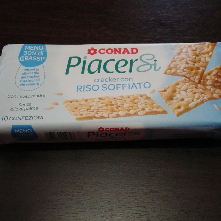 photo of Piacersi | Conad Cracker Con Riso Soffiato shared by @laverbena on  13 Oct 2022 - review