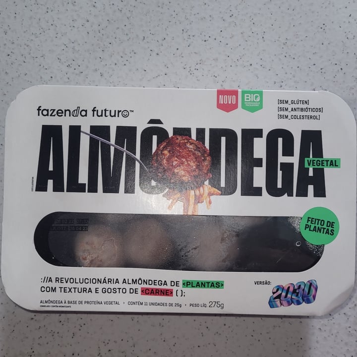 review photo of Fazenda Futuro - Future Farm Almôndega Vegetal shared by @karinasanches on 20 Jun 2022 - review