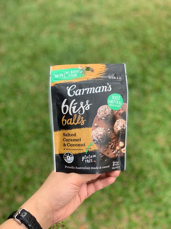 review photo of Carman's Bliss Balls shared by @headsortails on 30 Sep 2019 - review