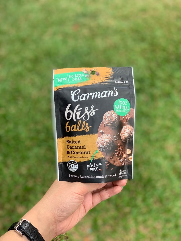 photo of Carman's Bliss Balls shared by @headsortails on  30 Sep 2019 - review