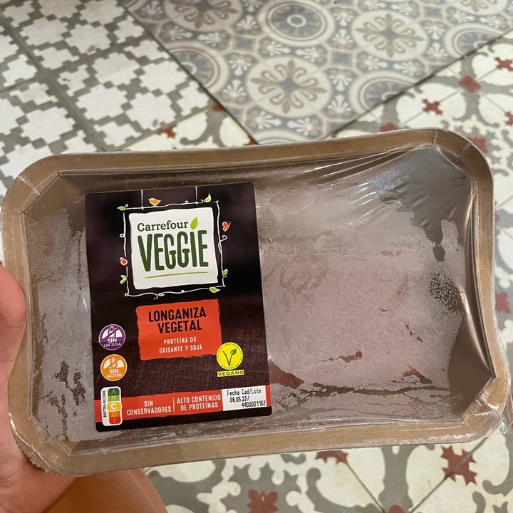 photo of Carrefour Longaniza vegetal shared by @laveganamasmolona on  02 Jun 2022 - review