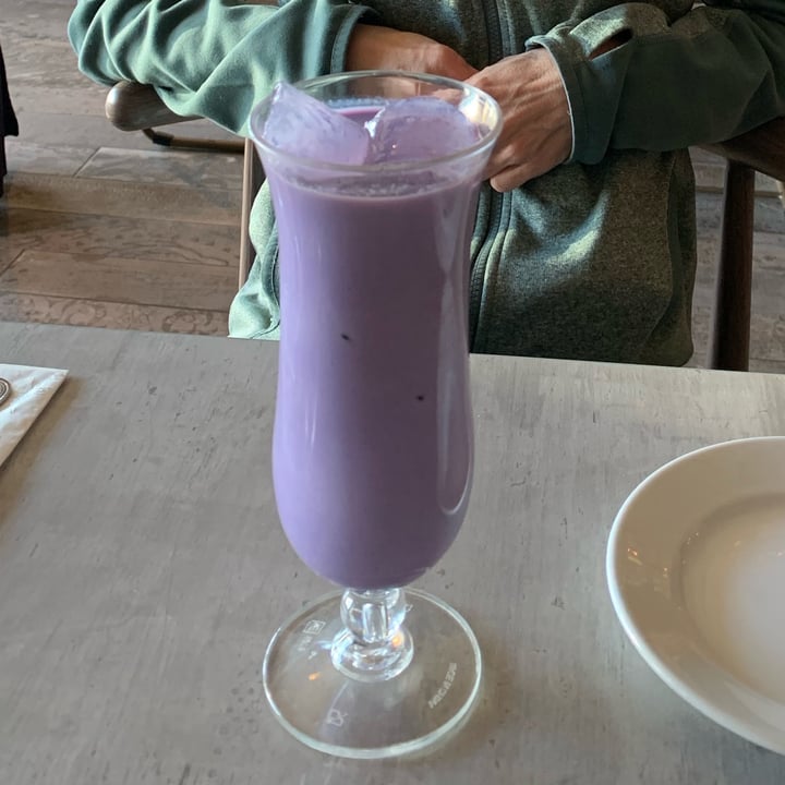 photo of Plumeria Vegetarian Encinitas taro tea shared by @unejanie on  30 May 2022 - review