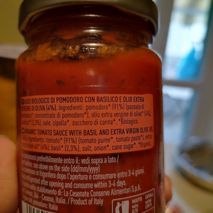 review photo of Alce Nero Pomodoro con Basilico shared by @tdelgaudio on 01 Dec 2021 - review