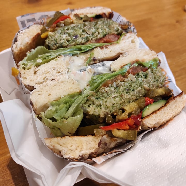 review photo of Bagel Store Spicy Vegan shared by @wingsforwords on 19 Feb 2022 - review