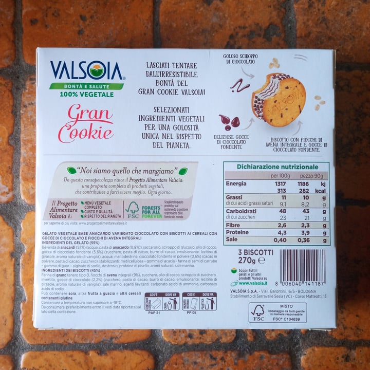 photo of Valsoia Gran cookie shared by @adospgnuolo on  25 May 2022 - review