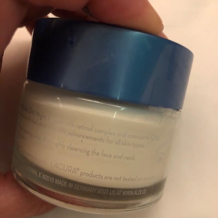 photo of Lacura Q10 Night Cream Anti-wrinkle shared by @valeskafreire on  17 Jun 2021 - review
