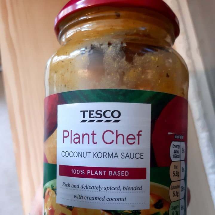 photo of Tesco Plant Chef Coconut Korma Sauce shared by @neverbesilent on  04 Jun 2022 - review