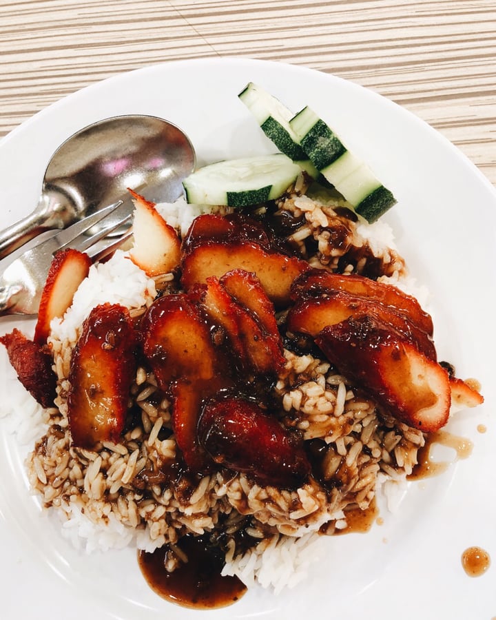 photo of Tanaka Vegetarian Food Char Siew Rice shared by @consciouscookieee on  18 Mar 2019 - review