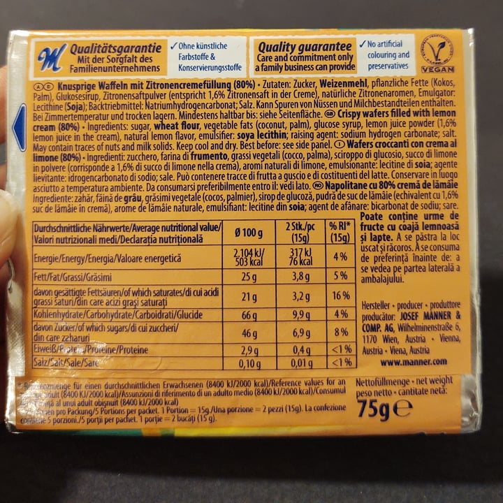 review photo of Manner Lemon wafers shared by @sarahgimenes on 10 Jan 2022 - review