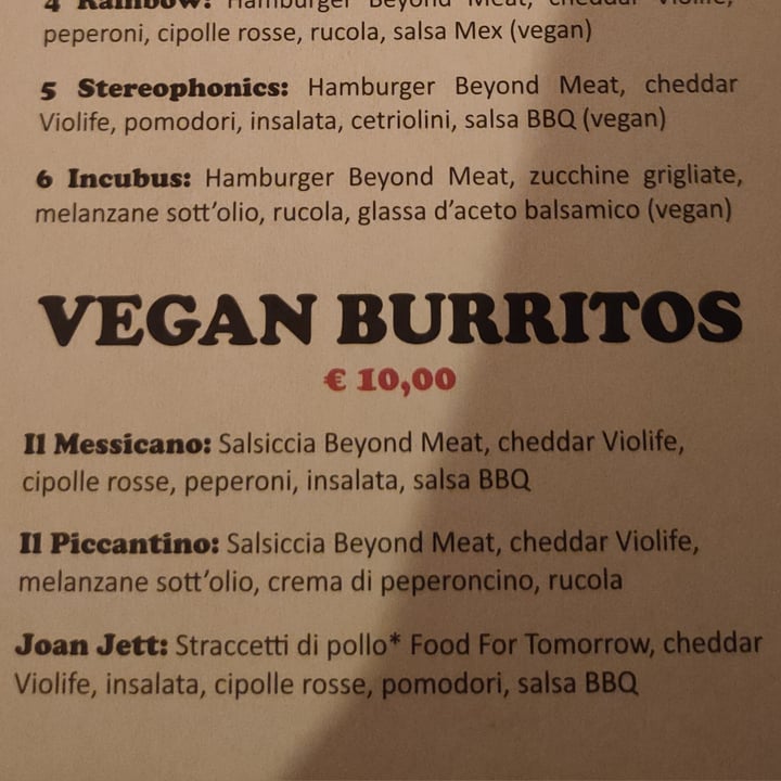 photo of Heaven Door Rock Pub Joan Jett Vegan Burrito shared by @agnetrem on  09 Sep 2021 - review