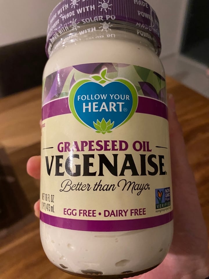 photo of Follow your Heart Grapeseed Oil Vegenaise shared by @candymiri on  11 Feb 2020 - review
