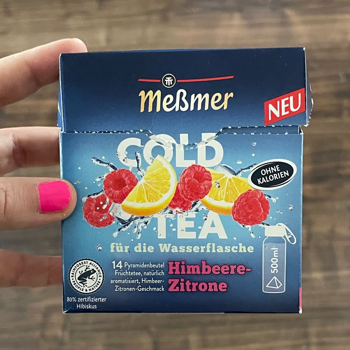cold tea Himbeer-Zitrone from Meßmer - Vegan Product Reviews & Ratings ...